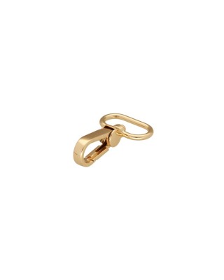METAL SNAP HOOK 0395 25 MM ADAM LIGHT GOLD 100 PCS