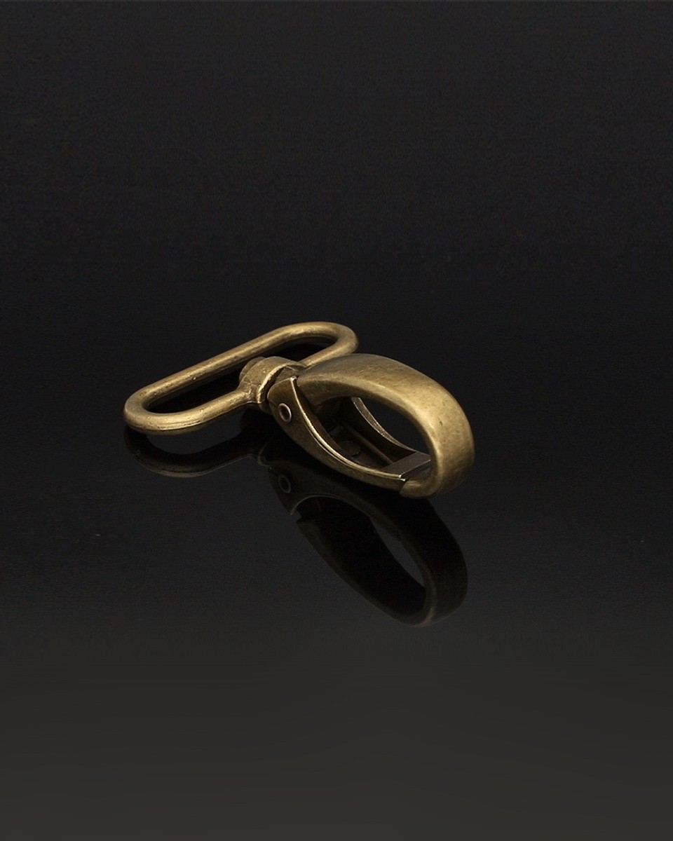 KARABINERHAKEN RF-111 38 MM ALTGOLD 1 ST.