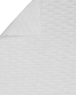 QUILTED POLYESTER LINING   FABRIC DIAMOND&nbsp180T (501) WHITE   150 CM