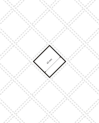 QUILTED POLYESTER LINING   FABRIC CHESSBOARD&nbsp180T (501)  WHITE 150 CM