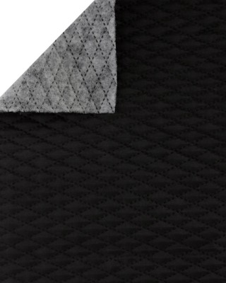 STEPPSTOFF-FUTTERSTOFF  DIAMANTE&nbsp180T  (501)    SCHWARZ 150 CM