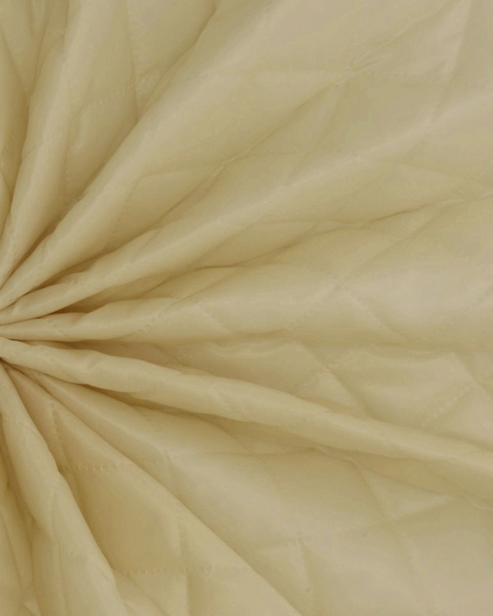 QUILTED POLYESTER LINING  FABRIC 180T (122)&nbspBEIGE 150 CM