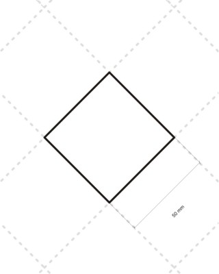 Podszewka pikowana karo 5x5 cm  (220) chabrowa