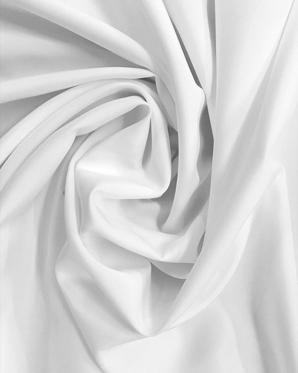 POLYESTER FABRIC 210D PU COVERED WHITE 150  CM 100 MB