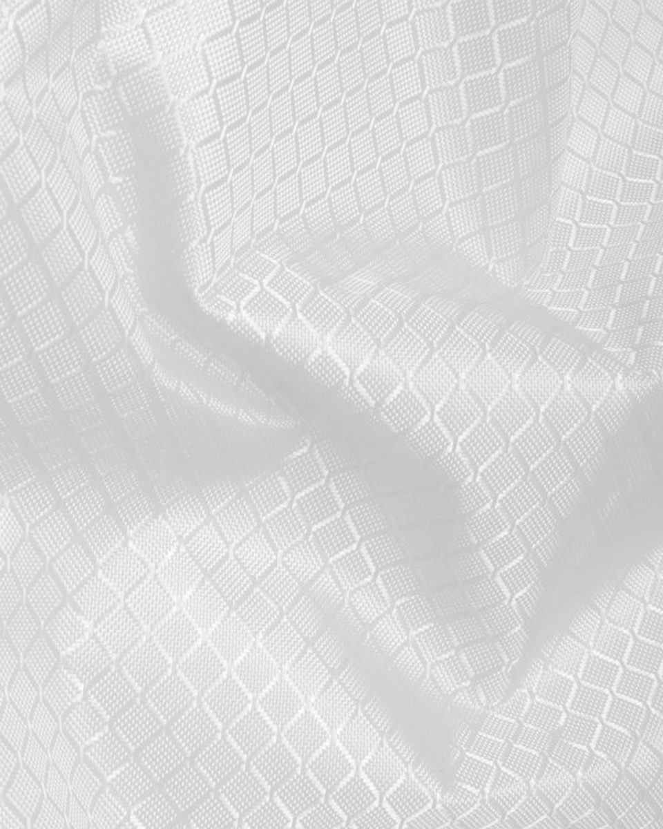 POLYESTER FABRIC 420D PU COVERED WHITE 150 CM