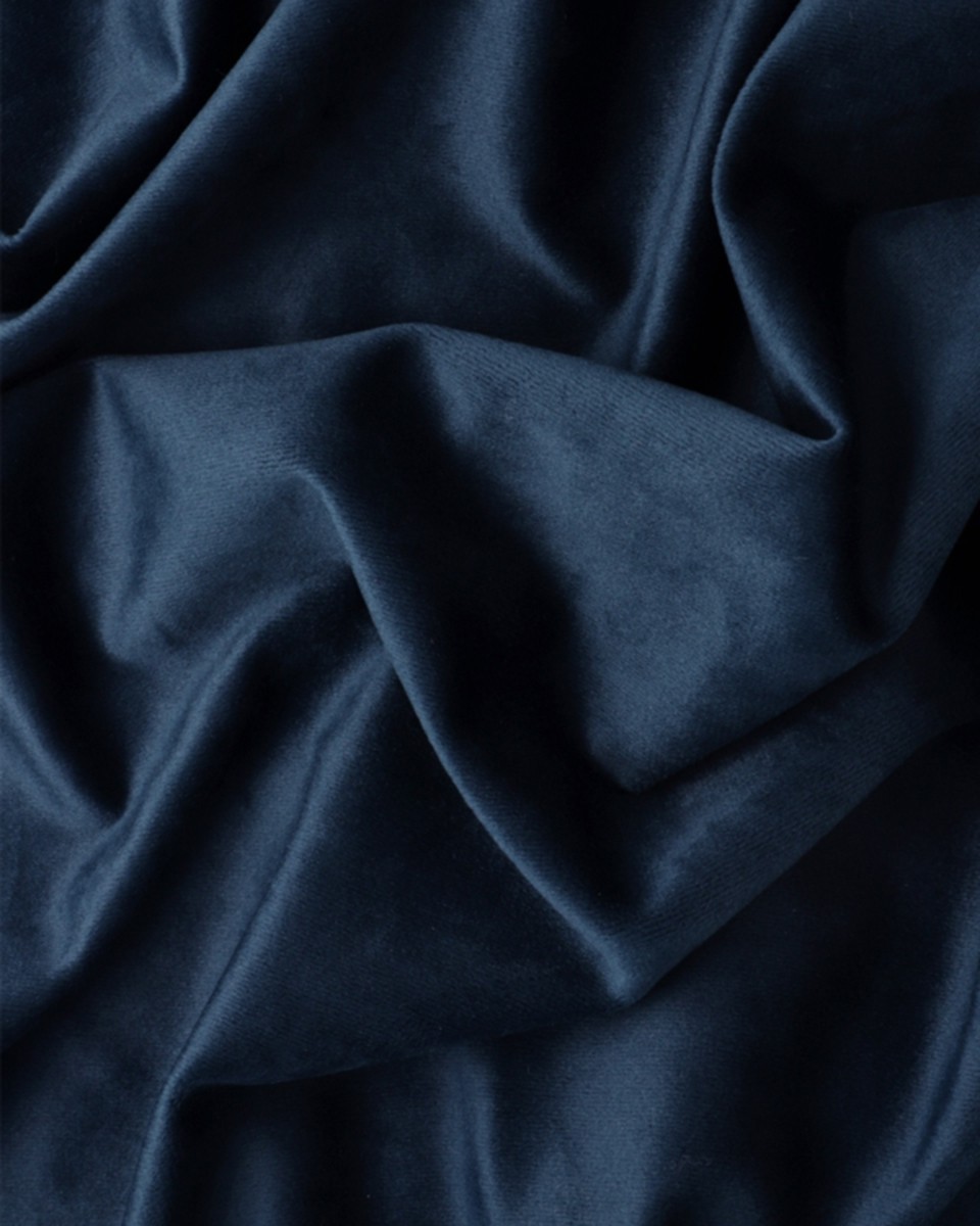 SUEDE FABRIC (VELOUR) 260 G/M2 NAVY BLUE