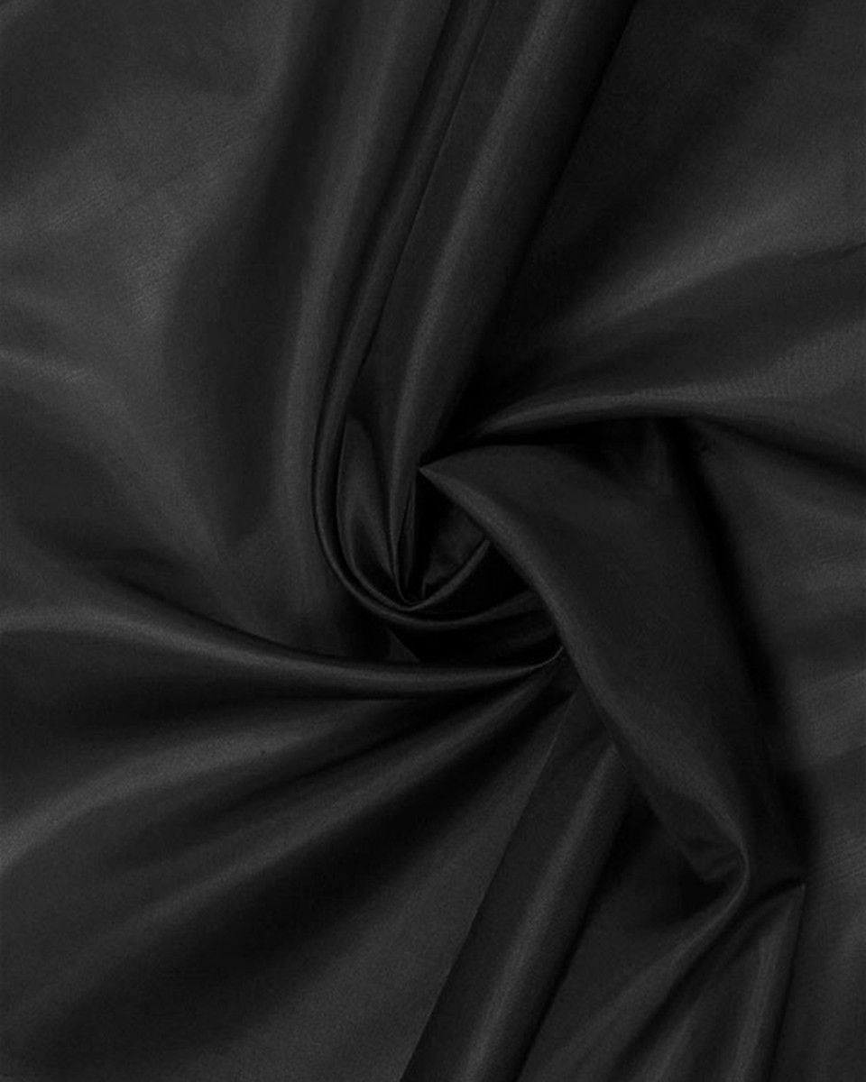 POLYESTER LINING FABRIC 180T (580) BLACK 150 CM 100 MB