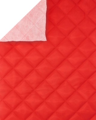 QUILTED POLYESTER LINING   FABRIC 180T (171)&nbspRED 150 CM&nbsp