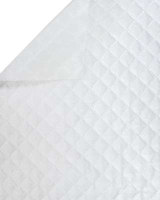 STEPPSTOFF-FUTTERSTOFF   180T  QUADRAT     2 x 2 (501) WEISS 150  CM 50&nbspLM