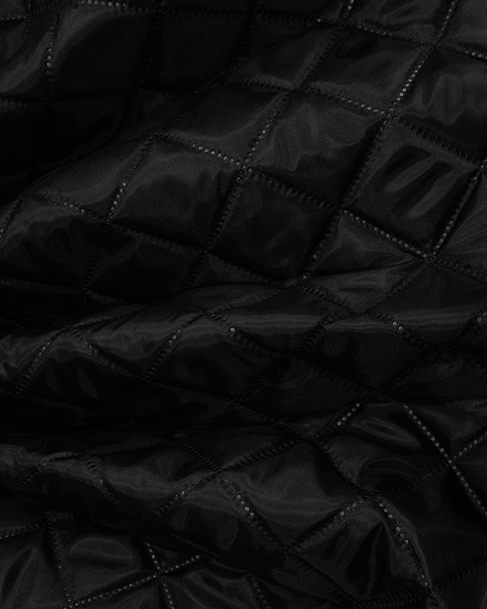 STEPPSTOFF-FUTTERSTOFF  180T (580) SCHWARZ  150  CM 10 LM