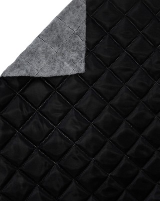 QUILTED POLYESTER  LINING  FABRIC 180T (580) BLACK 150 CM&nbsp10 MB