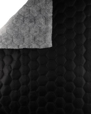 STEPPSTOFF-FUTTERSTOFF SCHACHBRETT&nbsp180T      (580)&nbspSCHWARZ 150 CM