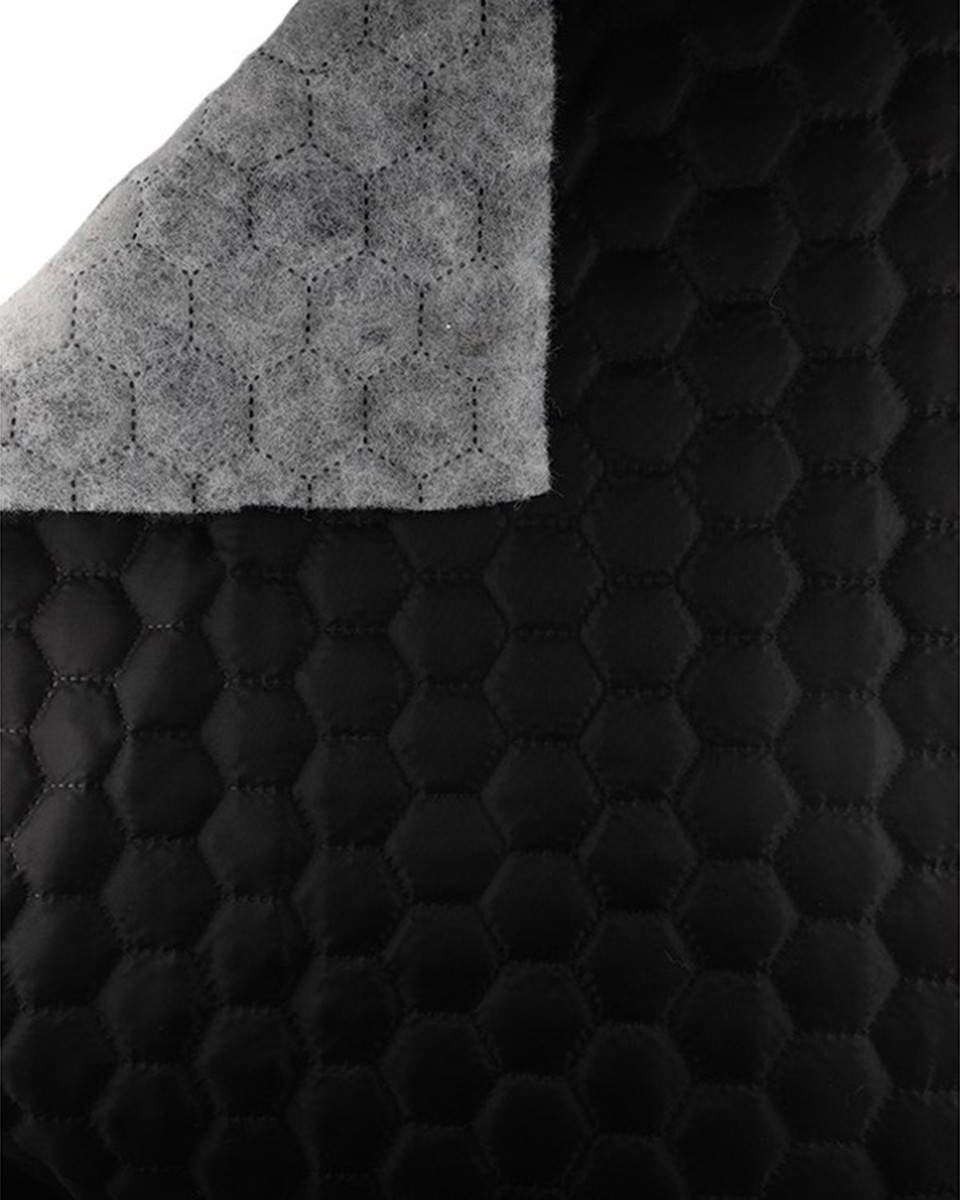 STEPPSTOFF-FUTTERSTOFF SCHACHBRETT&nbsp180T      (580)&nbspSCHWARZ 150 CM