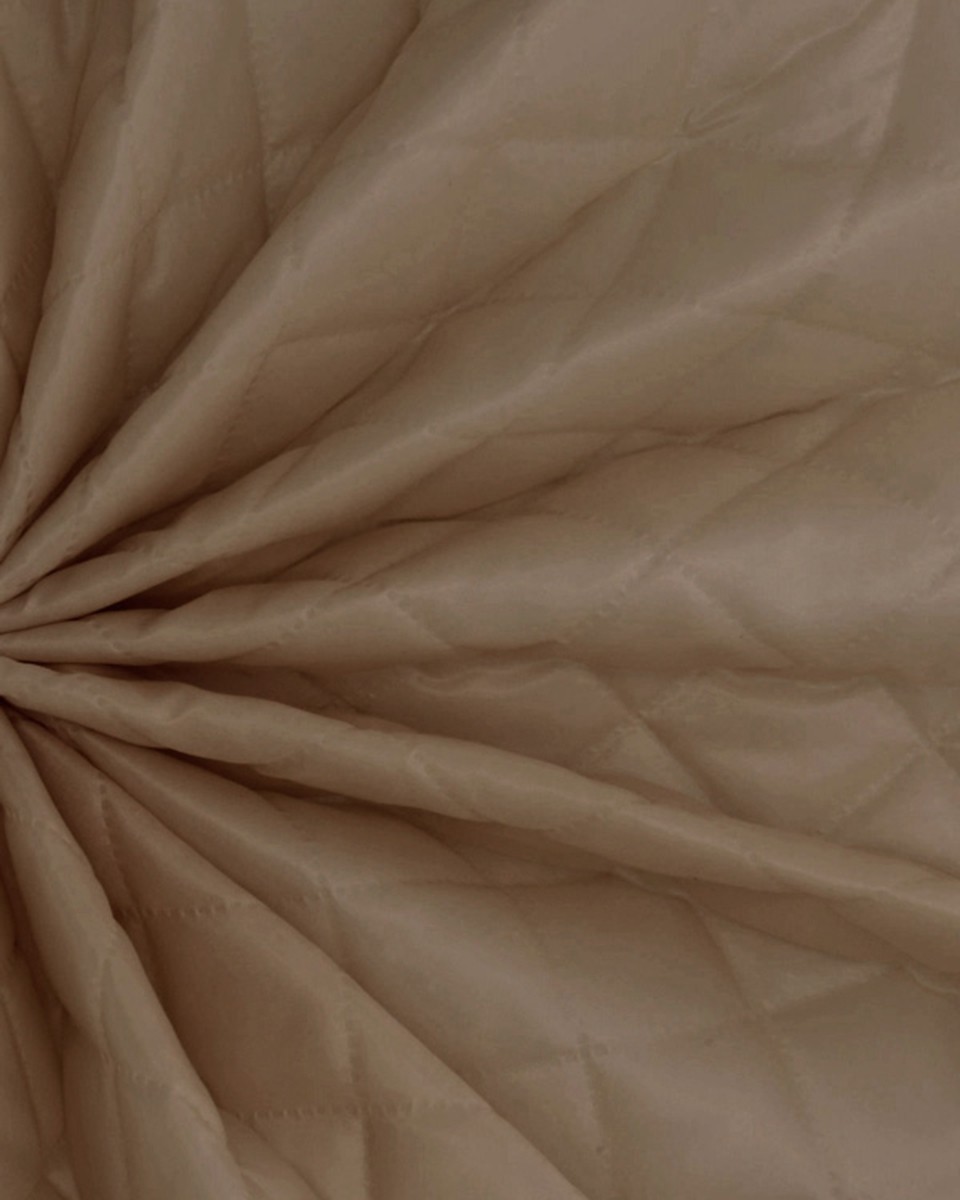 QUILTED  POLYESTER LINING FABRIC 180T (810) BEIGE 150 CM