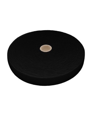 WOVEN ELASTIC TAPE&nbsp25 MM (580)&nbspBLACK&nbsp  POLYESTER 25 MB
