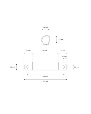 Binder 123/22 mm 2d 1 pcs
