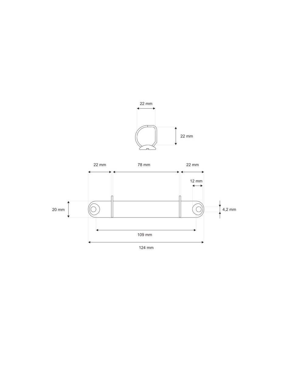 Binder 123/22 mm 2d 1 pcs