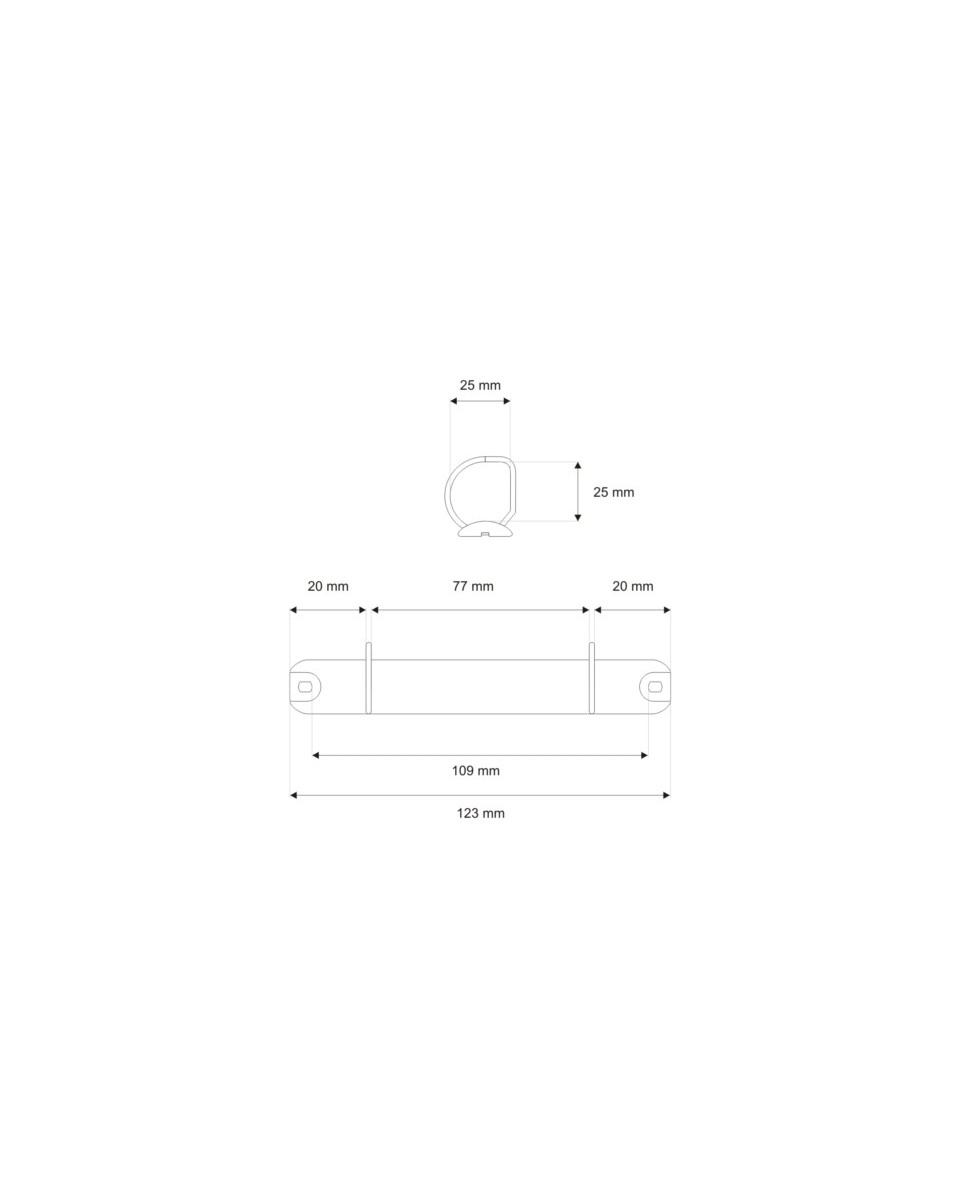 Binder 123/25 mm 2d Gelb 1  st.