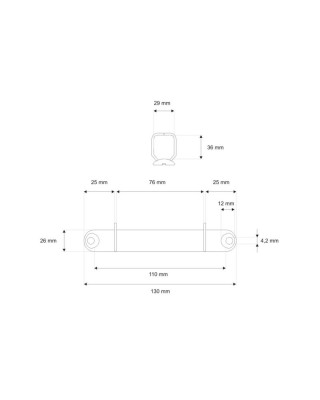 Binder 123/29 mm 4D 1 pcs