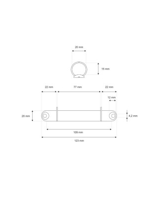 Binder 123/20 mm 2r 1 pcs