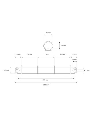 Binder 292/16 mm 4r 1 pcs