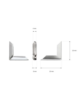 Metal corner 22/5/4 mm 1 pcs