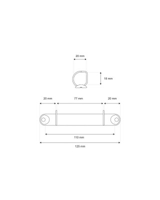 BINDER  125/20 MM 2D 1 PCS