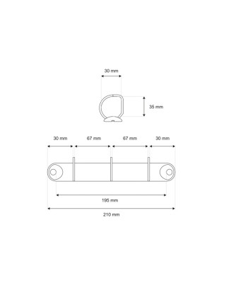 Binder 210/30 mm 3D 1 pcs