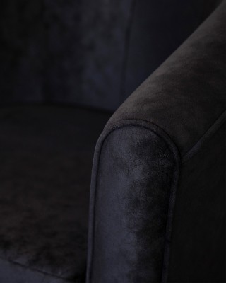 Upholstery Fabric Microfiber (580) – Black