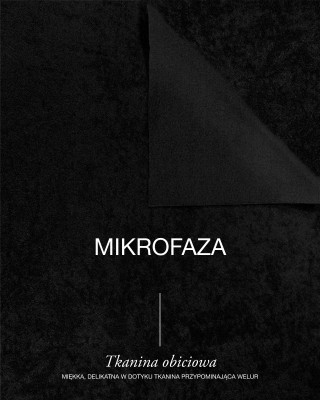 Обивочная ткань Микрофибра (580) – Чёрная