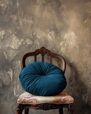 Velourstoff (058) Marineblau