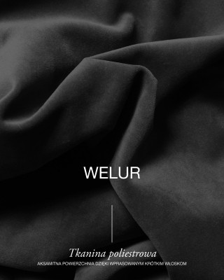 Velourstoff (580) Schwarz