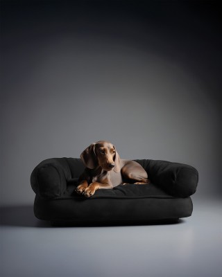 Velourstoff (580) Schwarz