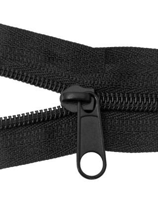 EXTRA HEAVY    SLIDER FOR NYLON ZIPPER TAPES 10  NON LOCK BLACK 200  PCS