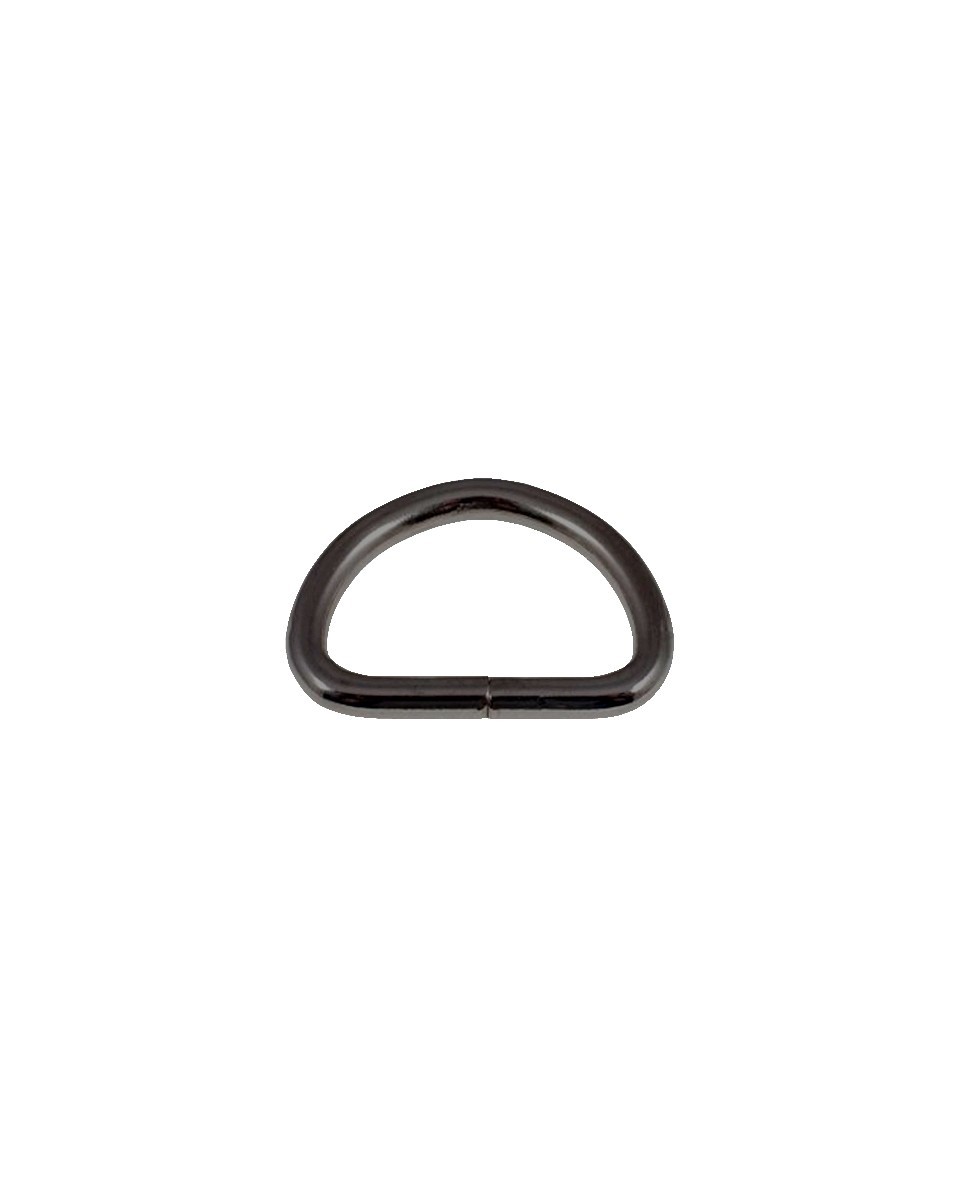 Półkole metalowe 25/15/4 mm czarny nikiel drut