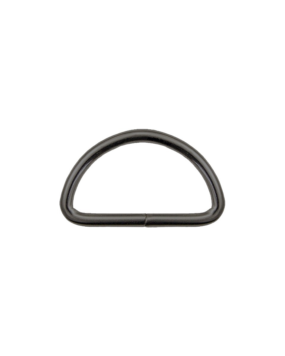 Półkole metalowe 40/18/4 mm czarny nikiel drut