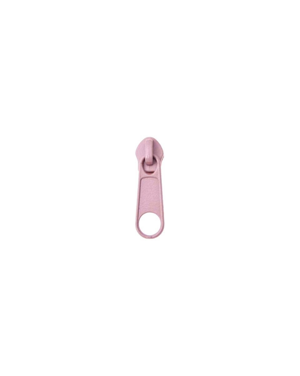 SLIDER FOR NYLON ZIPPER TAPES 5  NON LOCK LIGHT PINK 100/500PCS