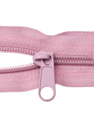 SLIDER FOR NYLON ZIPPER TAPES 5 NON LOCK LIGHT  PINK 100/500PCS