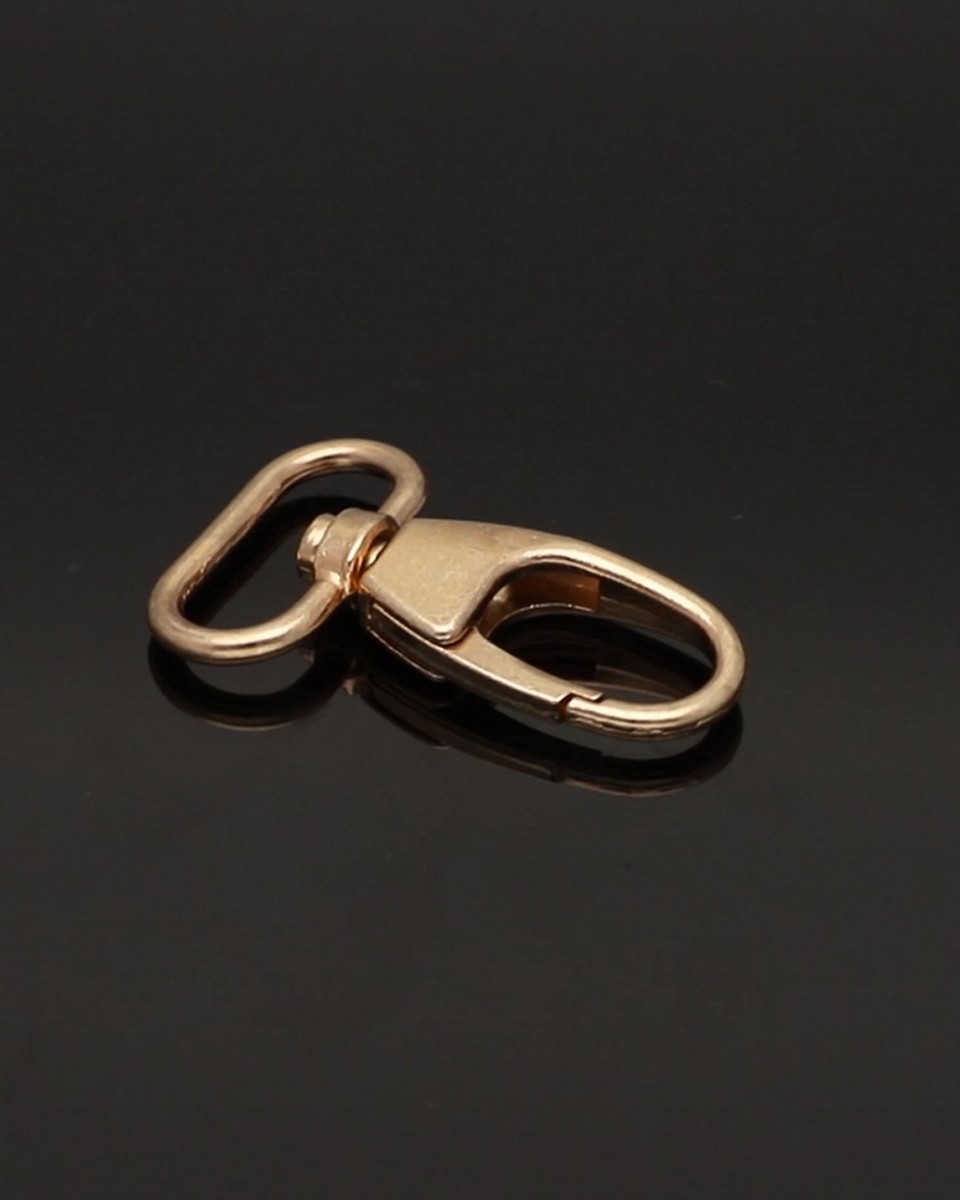 METAL SNAP HOOK SX7716A  25 MM ADAM LIGHT GOLD 1   PCS