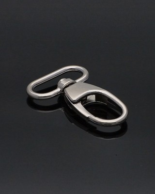 METAL SNAP  HOOK 27 MM  GLOSSY ADAM NICKEL 1  PCS
