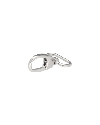 METAL SNAP  HOOK 27 MM  GLOSSY ADAM NICKEL 1  PCS