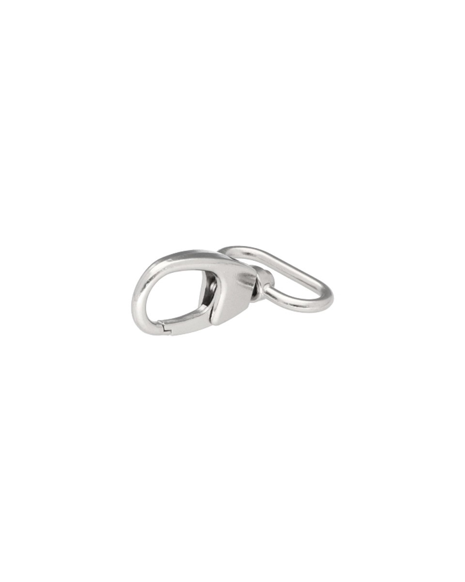 METAL SNAP  HOOK 27 MM  GLOSSY ADAM NICKEL 1  PCS