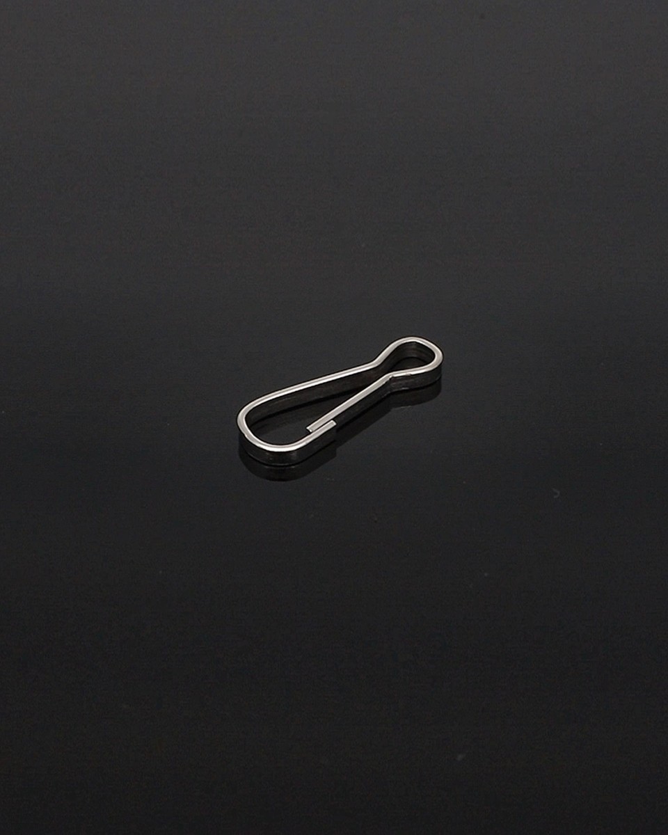 METAL SNAP HOOK&nbsp6x34 MM RON  NICKEL 500     PCS