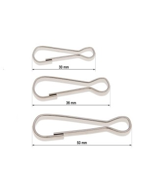 Karabińczyk metalowy 6x34 mm 0325-2000 nikiel