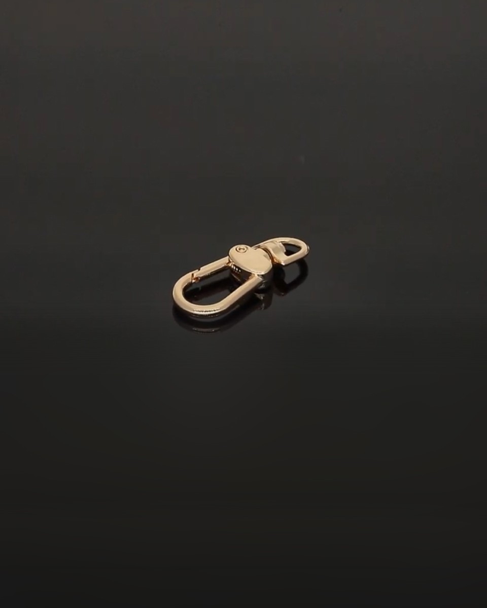 METAL SNAP HOOK 9 MM  MILAN LIGHT    GOLD 100       PCS