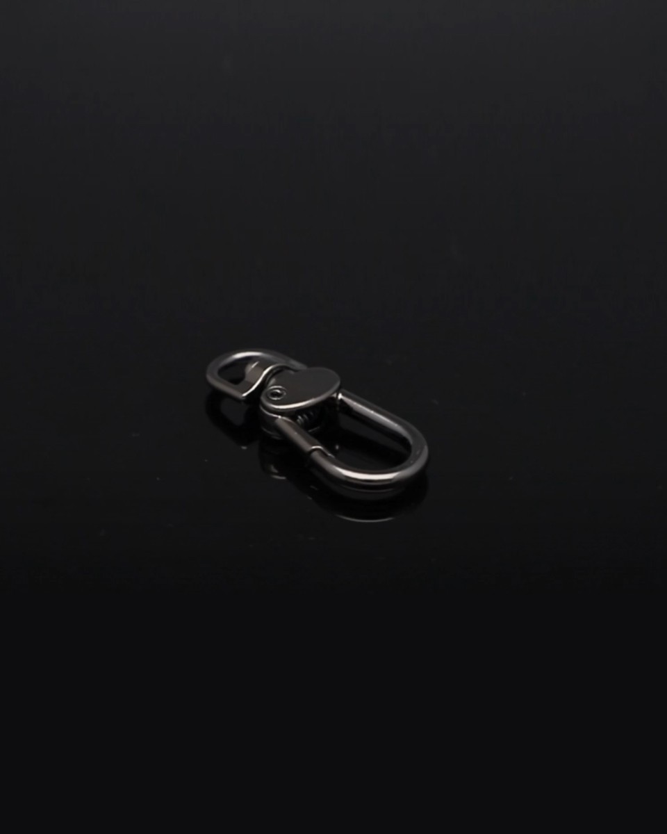 METAL SNAP HOOK&nbsp9 MM  MILAN BLACK NICKEL  100      PCS