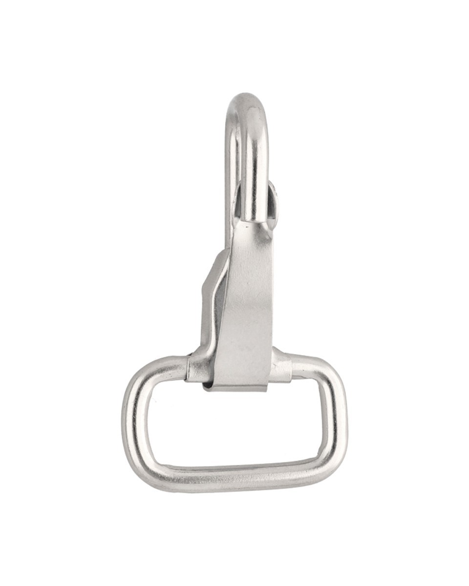 METAL  SNAP HOOK 32 MM  GLOSSY FABIAN NICKEL 100 PCS