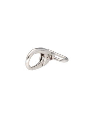 METAL SNAP HOOK 32 MM  DIEGO GLOSSY NICKEL 1 PCS