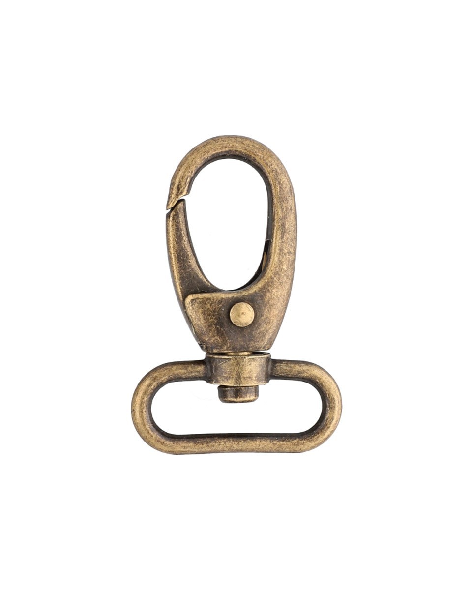 METAL SNAP HOOK 32 MM DIEGO OLD GOLD 1     PCS
