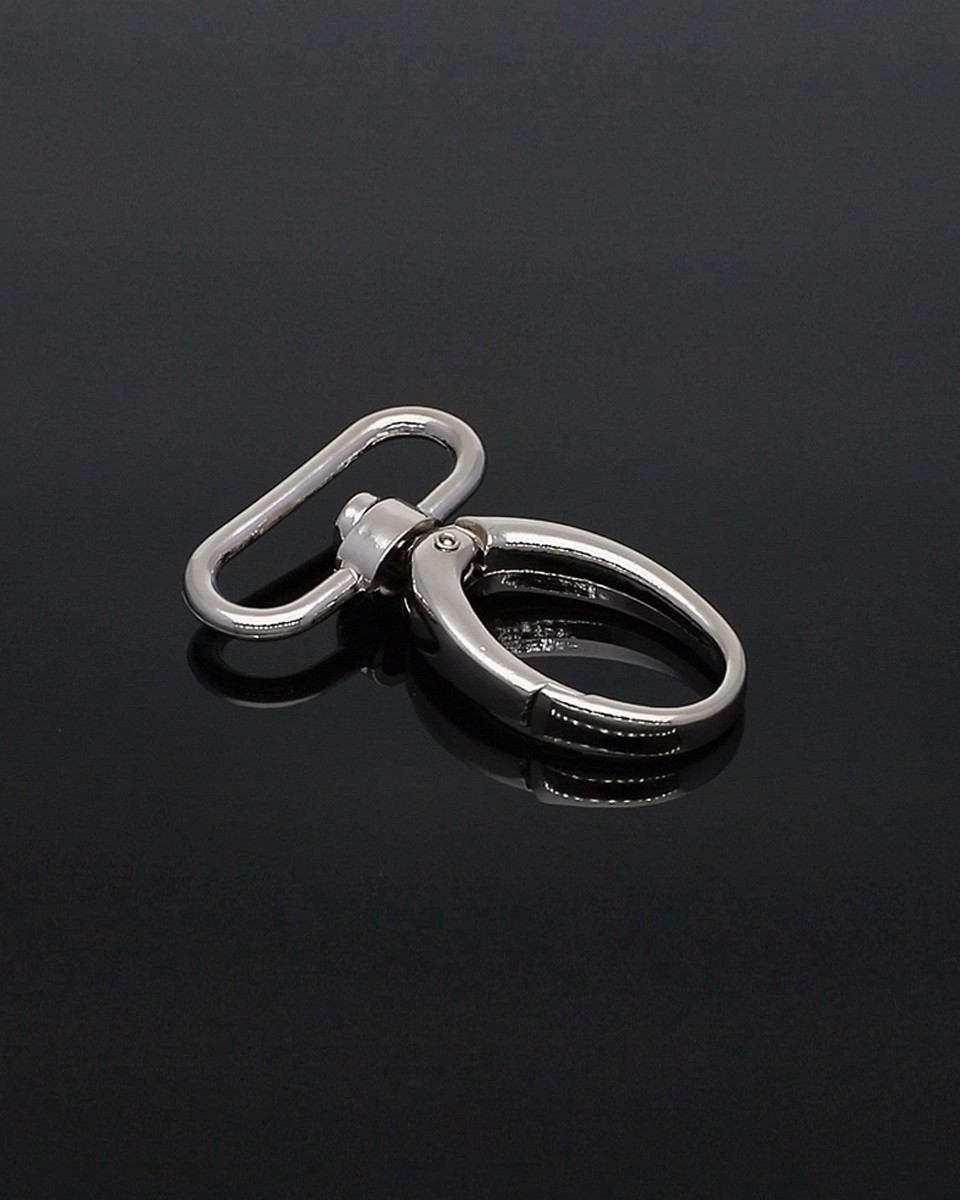 METAL SNAP HOOK 32 MM   ARNOLD NICKEL 1 PCS